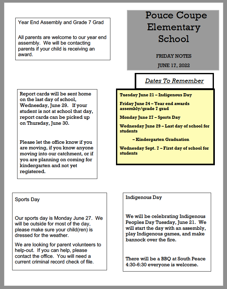 Pouce Coupe Elementary School District 59